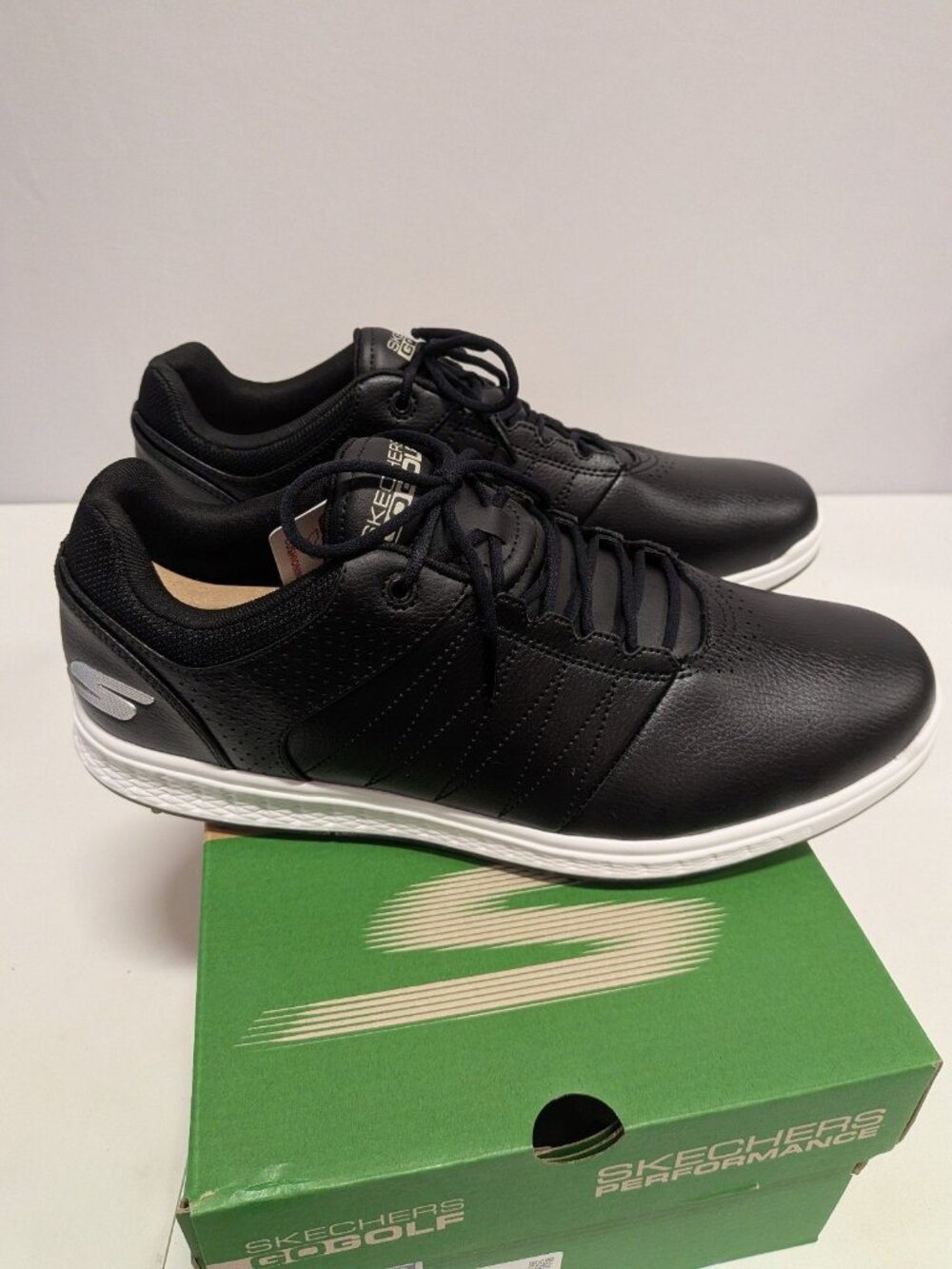 Skechers Go Golf Extra Wide Shoes 11 Black Golf Pivot 54545EWW Water Repellent